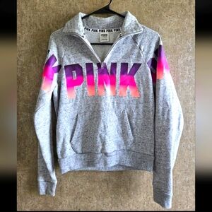 PINK Victoria's Secret Gray and Pink Top